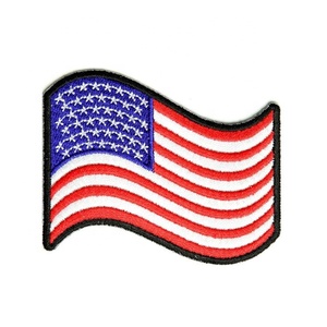 Yukari Enterprises máquina bordada EE. UU. Bandera parches hierro en bordado bandera parche personalizado - Product Image 3