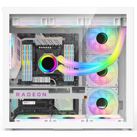AntarcChill Computer Accessories Dual Tempered Glasses Best Gaming PC Case ATX MATX ITX O11 Dynamic Cube PC Cabinet
