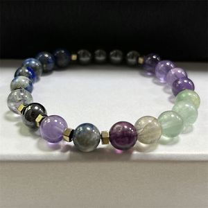 Natural Stone <b>Bracelet</b> Colorful Glass Beaded <b>Healing</b> Jewelry Exclusive Experienced Exporter Product Bundling Service - Product Image 5