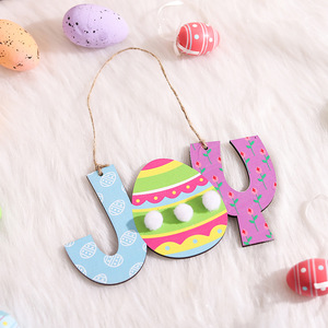 ของตกแต่งแขวนผนัง/ประตู ตัวอักษรไม้รูปกระต่า<span class=keywords><strong>ย</strong></span>สีสันสดใส สำหรับเทศกาลอีสเตอ<span class=keywords><strong>ร</strong></span>์ ปา<span class=keywords><strong>ร</strong></span>์ตี้ฤดูใบไม้ผลิ ตกแต่งบ้าน - Product Image 3