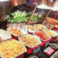 Équipement de buffet, lampe chauffante pour hôtel, support de lampe de table de luxe, réchauffeur de nourriture en acier inoxydable, lumière chauffante pour aliments
