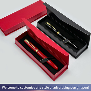 SEAPEN Custodia a Libro Nera con Chiusura Magnetica e Fibbia, Confezione Regalo per Penna, Penna in Metallo Aziendale, Astuccio in Carta Personalizzabile con LOGO - Product Image 2