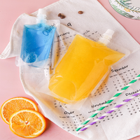 Pochette en plastique transparente à bec verseur pour aliments pour bébés, emballage de boissons, sac à bec verseur