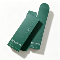 Cajas de Cartón Blancas Plegables para Empaque de Cosméticos y Cuidado de la Piel, Impresión Personalizada con Logotipo en Relieve