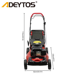 Tondeuse <span class=keywords><strong>à</strong></span> gazon électrique <span class=keywords><strong>à</strong></span> essence autopropulsée 4 temps, coupe-herbe, machine <span class=keywords><strong>à</strong></span> couper l'herbe de ferme avec roues - Product Image 4