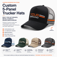 Gorra Trucker de Camuflaje Personalizada con Malla Trasera, 5 Paneles, Visera Curva, Parche de PVC, Ajustable con Cierre a Presión, para Caza y Pesca al Aire Libre, Venta al por Mayor