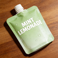 Sacs en aluminium laminé de haute qualité, étanches, 100 ml, 250 ml, avec bec verseur pour jus et boissons, avec une buse de 1 mm