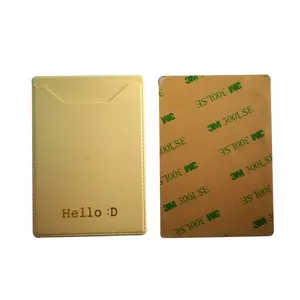 High quality pvc 3M adhesive mobile cell phone card holder