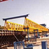 Grúa lanzadora de puente de viga grande 120t viga de lanzamiento de puente tipo trussed para construcción de carreteras y puentes