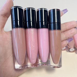 Vente en gros échantillon gratuit de glazer à lèvres multicolore en gelée de couleur nude avec logo personnalisé - Product Image 3