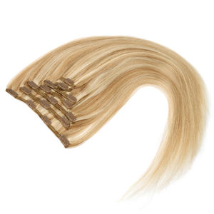 K.SWIGS พรีเมี่ยม ดับเบิ้ลดรอว์น คุณภาพรัสเซีย 1 กรัม/ช่อ สีบลอนด์ ผมแท้ 100% ต่อผมแบบคลิป โรงงานผลิตโดยตรง - Product Image 2