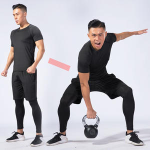 Ensembles de sport extensibles pour hommes - Vêtements de compression à séchage rapide |   Combinaisons d'entraînement pour le basketball et la course à pied |   Fabrication sur mesure en gros - Product Image 5