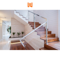 Rampe en verre personnalisée en acier inoxydable et en aluminium pour balcon et escalier - Fabricant