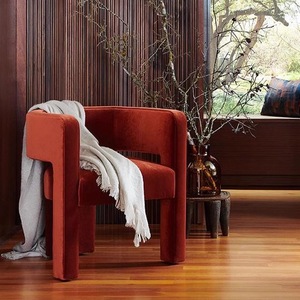 Silla de terciopelo colorida con detalles en terrazo, mesa octogonal irregular estilo Pop Art arcoíris para cafetería, restaurante y panadería - Product Image 1