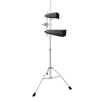 Cloche à vache en acier métallique de 5 pouces avec bâton pour batterie, kit de percussion manuelle