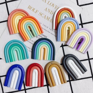 Perles d'argile polymère <span class=keywords><strong>fimo</strong></span> colorées heishi, jolis bonbons faits à la main, perles d'argile polymère arc-en-ciel pour boucles d'oreilles Diy, vente en gros - Product Image 3