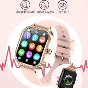2025 Android IOS Frauen Wasserdichte Mode Gesundheits monitor Relojes Smart Watch Mit Blutdruck - Product Image 3