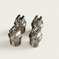 Buse de pulvérisation à jet plat haute pression série MEG en acier inoxydable SS304/400, avec ailette de guidage interne pour lavage de voitures intensif et rinçage industriel