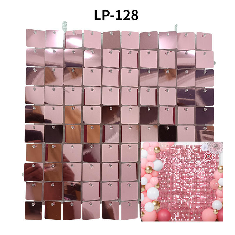 LP128-Or rose-Forme éventail