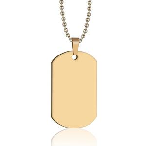 Custom Anti-Lost Stainless Steel <b>Dog</b> <b>Tag</b> Pendant | Engraved Logo Identity Jewelry Single Piece - Product Image 3
