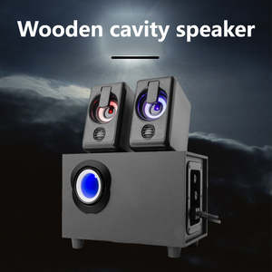 2,1 Altavoz De Computadora Subwoofer Altavoces De Computadora Con 9 Pulgadas Satelites Dobles Altavoces De Madera - Product Image 2