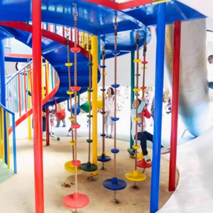 Personalizado grande al aire libre sin alimentación equipo de juego <span class=keywords><strong>Netflix</strong></span> Marco de escalada <span class=keywords><strong>interactivo</strong></span> Parque de Atracciones poste de escalada - Product Image 6