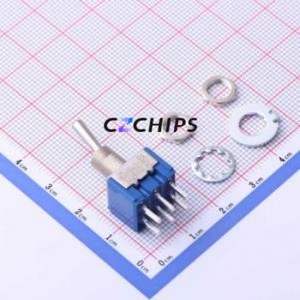 8A2012-Z Toggle Switch Switch ( Circuit Structure: Double Pole Double Throw )( Switch Length: 13mm )( Switch Width: 13mm ) - Product Image 1