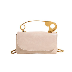 Borsa a Tracolla Mini in Pelle PU Moda Inverno 2025 per Donne con Unico Manico a Spilla Dorata per Serate Eleganti - Product Image 2