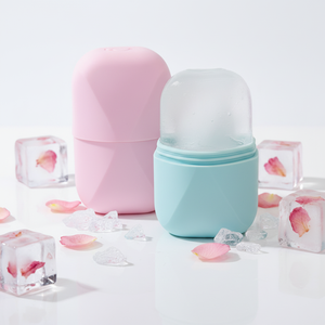 Rouleau de massage facial en silicone réutilisable, moule à glace pour le soin de la peau, bac à glaçons pour massage du visage, soulagement des gonflements - Product Image 1