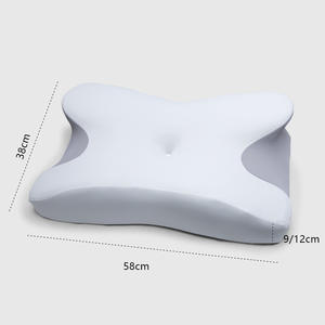 Bantal Leher Ortopedi Memory Foam Khusus Perjalanan 2024, Bantal Servikal Bentuk Kupu-kupu, Fitur Bernapas, Rebound Lambat, untuk Tubuh - Product Image 6