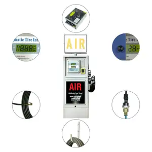 Car Compressors Auto Parts Lighting Vehicles Tools Zhuhai Electronic Led Tyers Air Pump Gas Station Coin Operated Tire Inflator