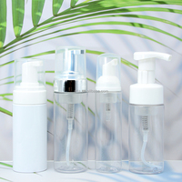 Bouteilles en plastique rose avec pompe à mousse pour cosmétiques, lavage du visage, autobronzant, emballage, 50 ml, 100 ml, 120 ml, 150 ml, 200 ml