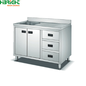 Custom Kitchen Specialist 201/304 Stainless Steel Triple Bowl Kitchen SInk Cabinet for Hotel Restaurant Proven Project <b>Record</b> - Product Image 3