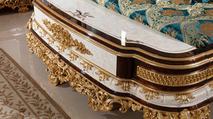 Модная эксклюзивная кровать размера California King из массива дерева с изголовьем для домашней мебели - Product Image 6