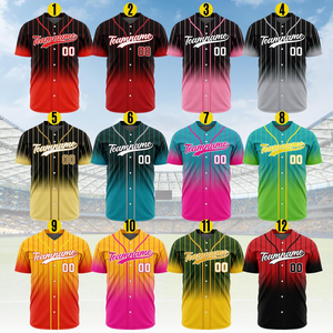 Tontons Factory Custom 2025 Sublimación Béisbol Jersey Camisas Impresión digital Transpirable Béisbol Ropa deportiva Jersey - Product Image 2