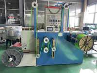 Machine à rembobiner les cordes en plastique PP/PE semi-automatique 3-12 mm, bobinage bobine-à-bobine, haute productivité, moteur 380V/440V/480V