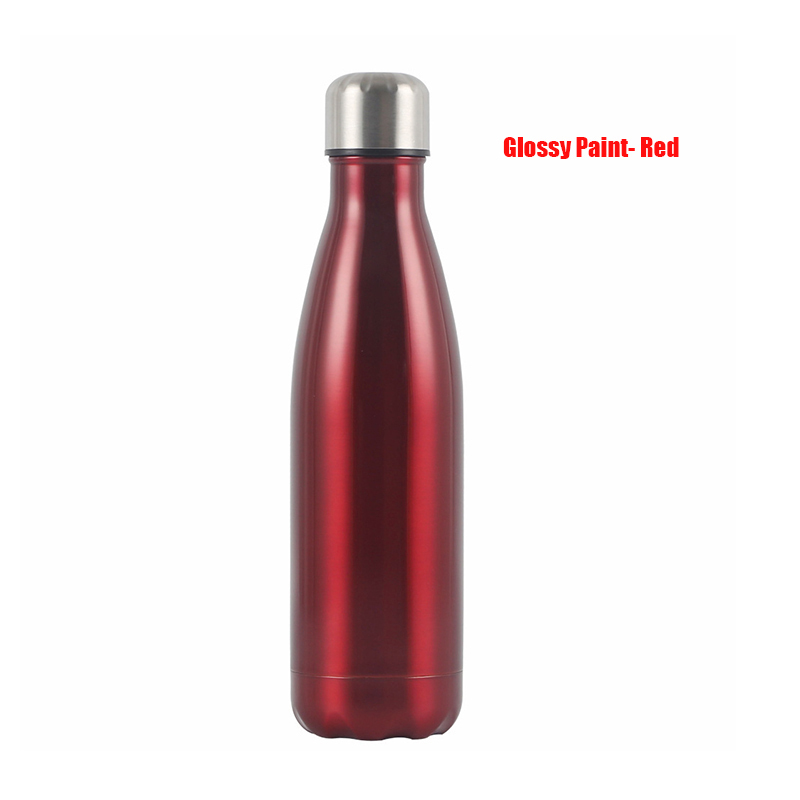 Outdoor Metal 500ml Cola Shape Double Wall Vacuum Insulated Sports ...