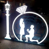 Le fabricant fournit des lettres en laiton personnalisées lettrage 3D signe doré en lettres en aluminium massif