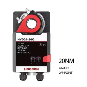 HOOCON ตัวควบคุมแดมเปอร์คุณภาพสูง 24V แบบเปิด-ปิด แรงบิด 20 นิวตันเมตร สำหรับระบบ HVAC ได้รับการรับรองมาตรฐาน CE ทำงานรวดเร็ว รับประกัน 2 ปี - Product Image 1