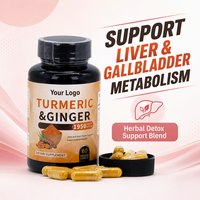 Capsules de Curcuma Antioxydant Naturel pour le Soutien Articulaire, le Métabolisme du Foie et de la Vésicule Biliaire, la Santé Intestinale et la Digestion – Complément Alimentaire