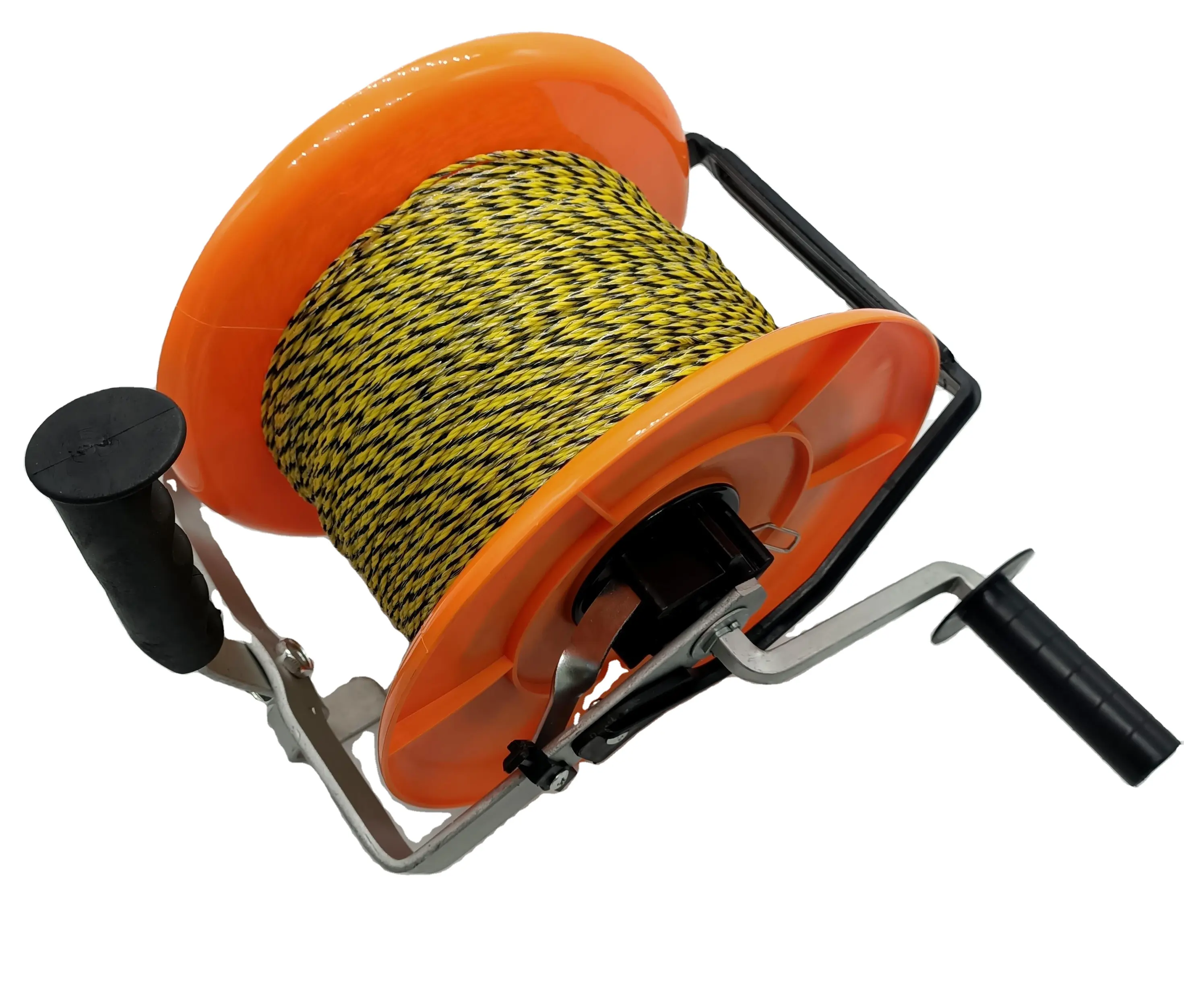 portable fence reel for polytape and polywire