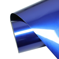HIGHCOOL Super Brillant Métallique Myrtille 6.5 Mil Épaisseur PVC Voiture Vinyle Wrap Couleur Changée Auto Corps Extérieur Accessoires