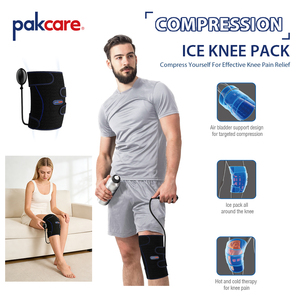 Envoltura Inflable <span class=keywords><strong>de</strong></span> Compresión <span class=keywords><strong>para</strong></span> la <span class=keywords><strong>Rodilla</strong></span>, Terapia <span class=keywords><strong>de</strong></span> Frío y Calor <span class=keywords><strong>para</strong></span> Alivio del <span class=keywords><strong>Dolor</strong></span>, Artritis, Lesiones Deportivas y Recuperación Postoperatoria - Product Image 3