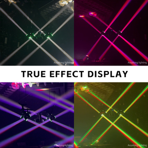 Đèn pha di động chuyên nghiệp ngoài trời WRJ04, đèn chiếu sáng chùm tia <span class=keywords><strong>LED</strong></span> 4x100 độ sáng cao cho buổi hòa nhạc, tiệc tùng - Product Image 4