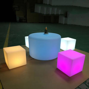 تصميم جديد <span class=keywords><strong>2026</strong></span> طاولة قهوة ذكية حديثة فاخرة بإضاءة LED متغيرة الألوان RGB، طاولة بلاستيكية مضيئة - Product Image 4