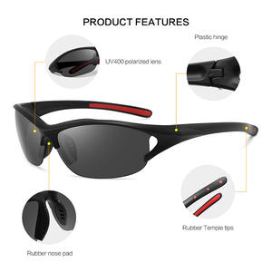 Gafas de Ciclismo P553 Negras Polarizadas con Lentes TAC UV400, Protección Solar para Deportes al Aire Libre, Pesca y Conducción - Product Image 5