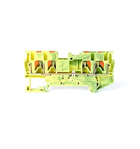 UL,CE,TUV distribution box accessories Electrical wire connector PT2,5-QUATTRO-PE Electrical ground type push in din rail Terminal Block terminals
