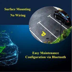 Latest Wireless Parking System Occupancy Sensor Ultrasonic Geomagnetic LoRaWAN Car Parking Lot Space Sensor Monitoring System