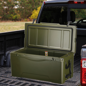 Nevera Portátil Rígida de 135QT, Personalizable, Moldeada por Rotación, para Caza, Pesca, Camping y Actividades al Aire Libre, con Ruedas y Aislamiento Térmico de PE - Product Image 1