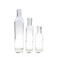 Bouteille en verre pour huile comestible 150ml 250ml 500ml Bouteille en verre pour huile d'olive Marasca